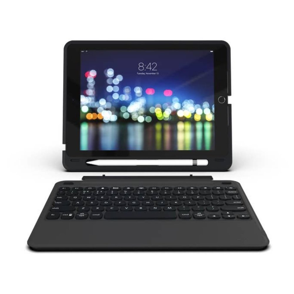 ZAGG Keyboard Case for iPad‎ 9.7 Backlit Ultra Slim Detachable Rotatable Black